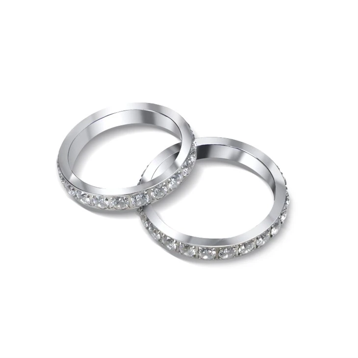 Pavé Zircon Slim Eternity Band Ring Pavé Zircon Slim Eternity Band Ring